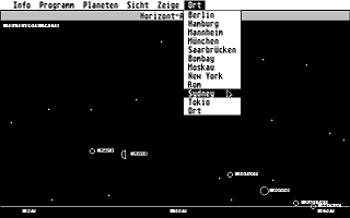 Ephemeriden der Planeten atari screenshot